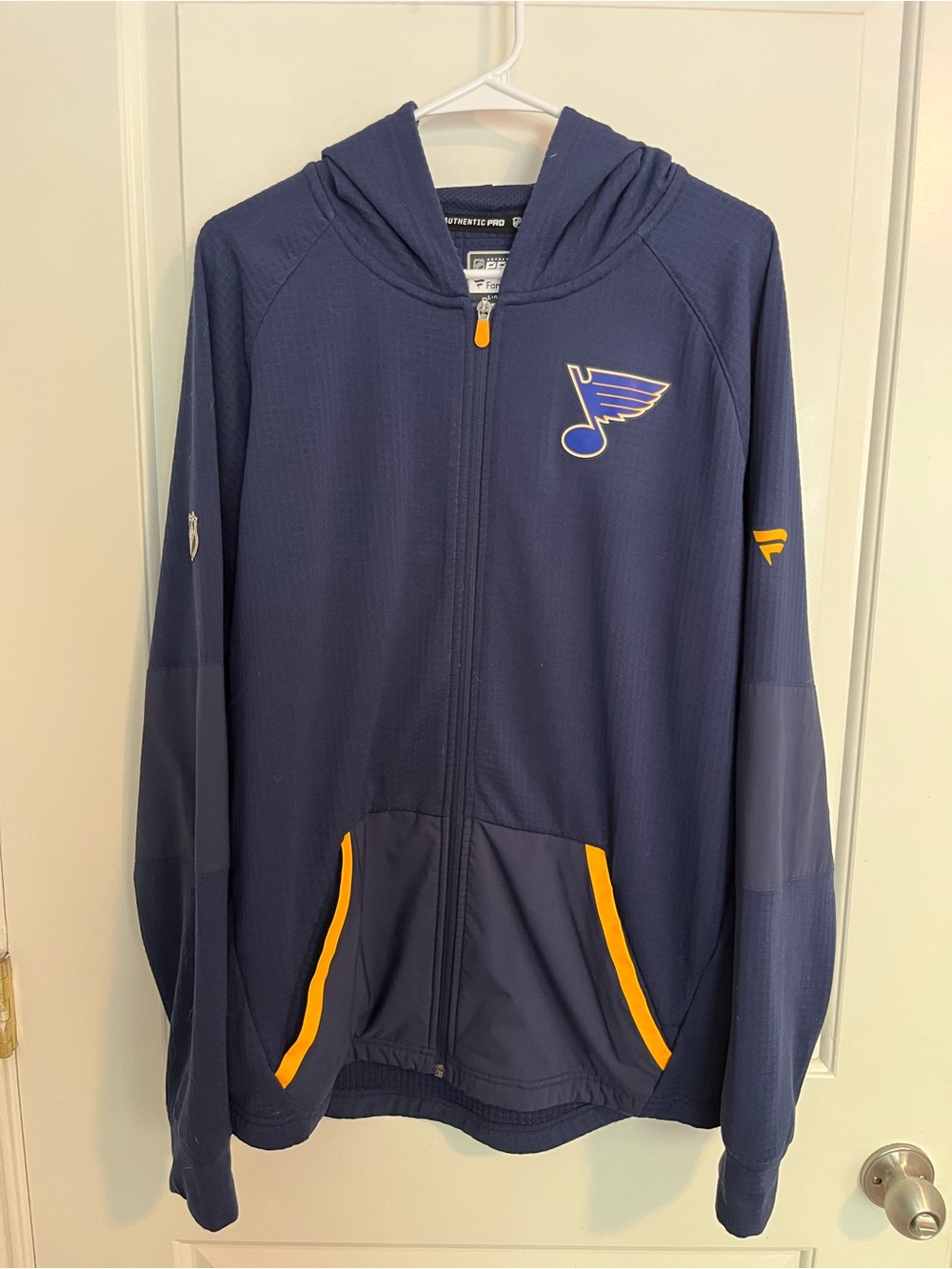 St. Louis Blues Men’s Navy Full-Zip Hooded Jacket